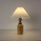 Bamboo cordless led Pleated Shade table lamp