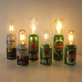 Recycled Beer Can Cordless Bistro Lamp