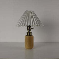 Bamboo cordless end Pleated Shade table lamps