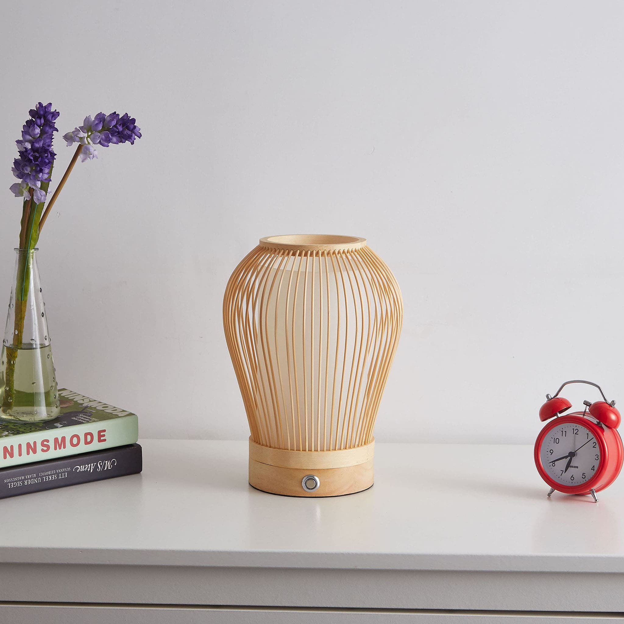 Battery Powered Bamboo Lantern 01