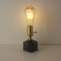 Gas Canister Shaped Cordless Mood Lamp - Upcycled Alpine Canister Edison Lamp