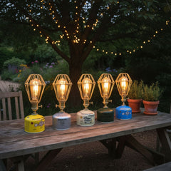 Handcrafted Alpine Canister Camp Lamp - Portable Outdoor Canister Lamp