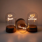 Inspirational Word Bell Jar Lamp