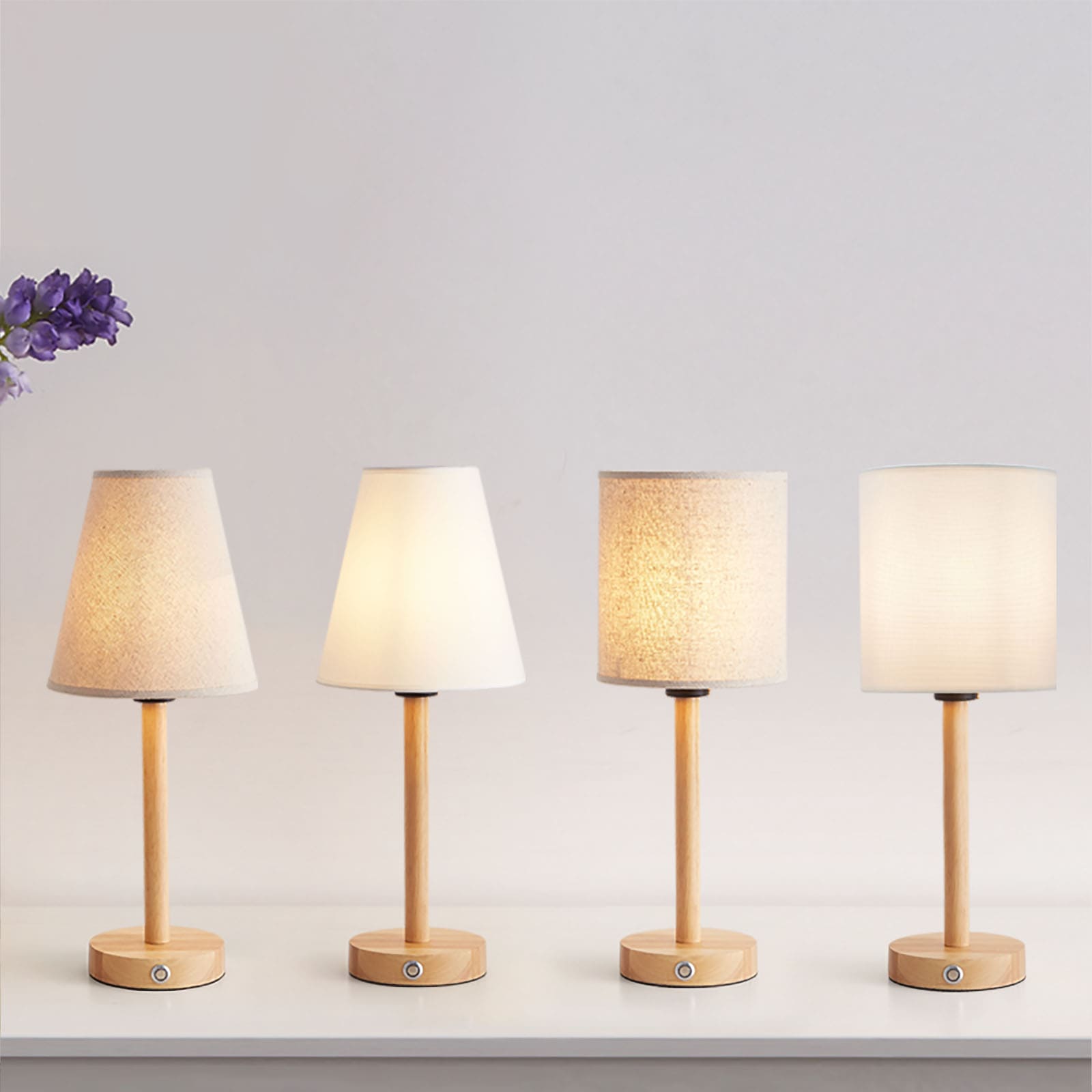 Nordic Style Wooden Table Lamp Collection View