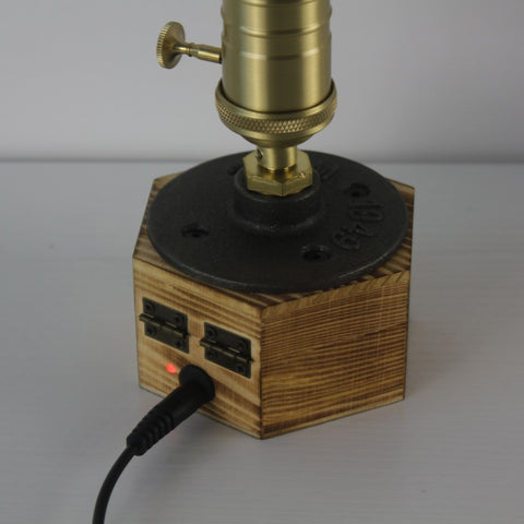 Hand Made Battery Powered Edison Industrial Vintage Table Lamp