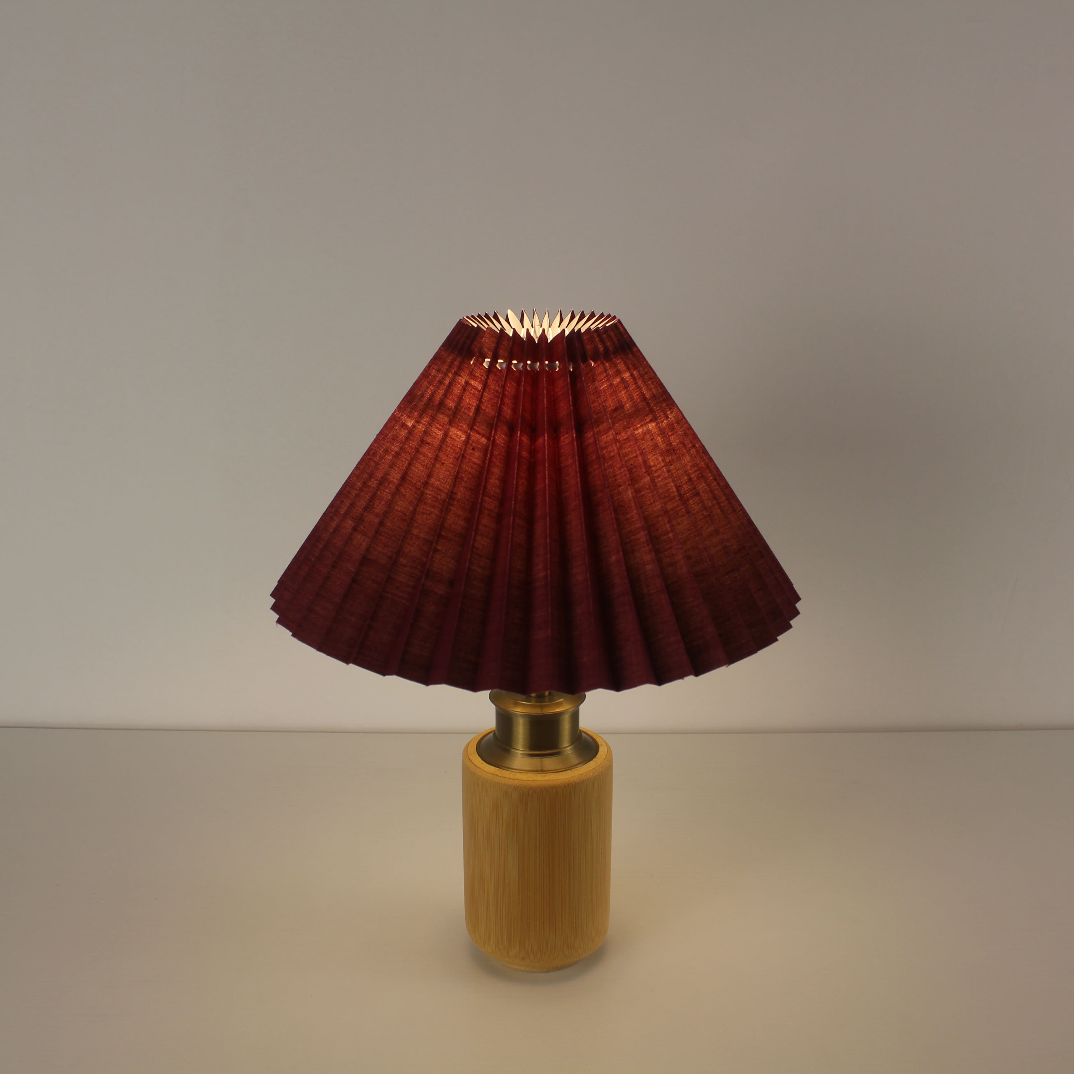 battery operated Pleated Shade bedside lights