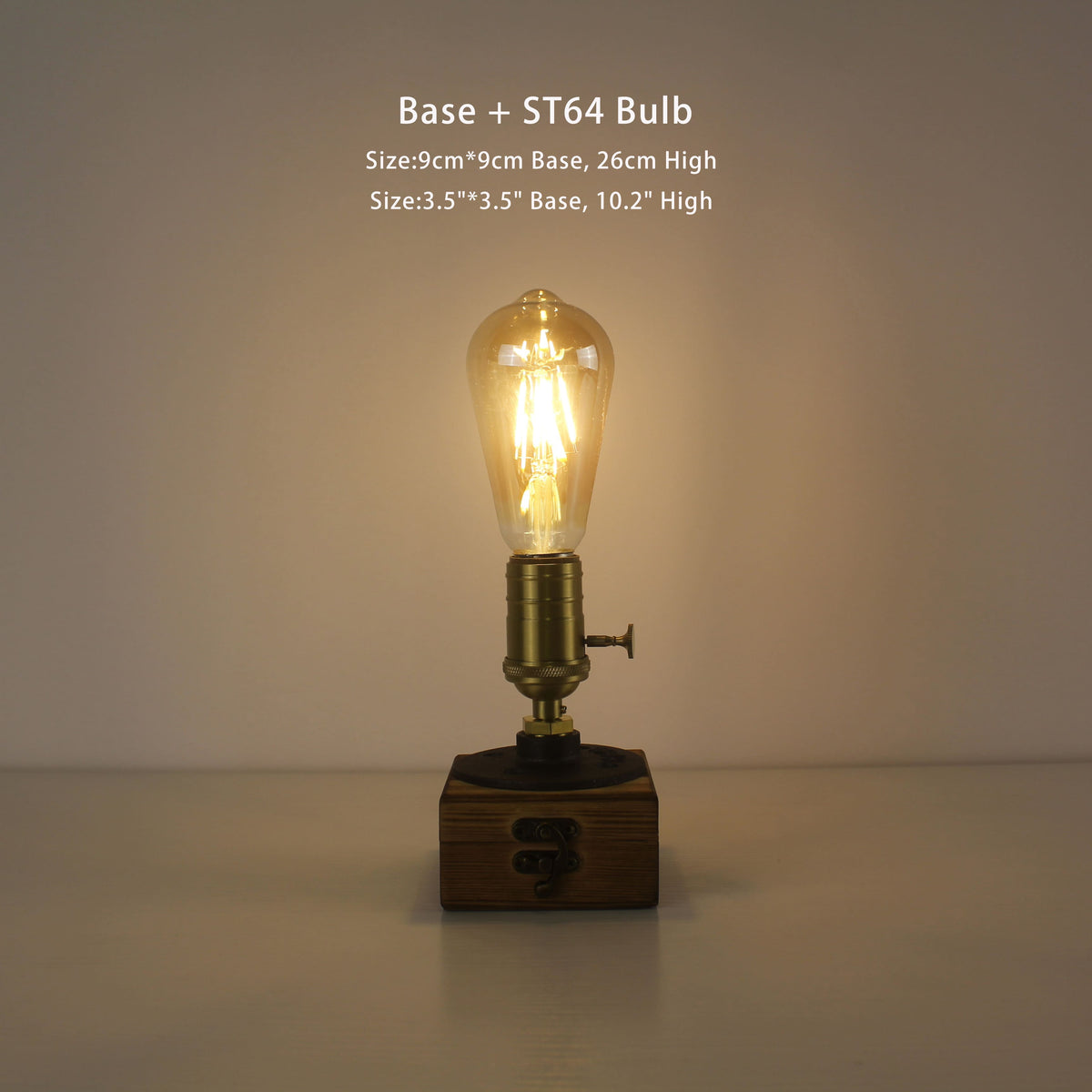 battery operated single ST64 edison bulb