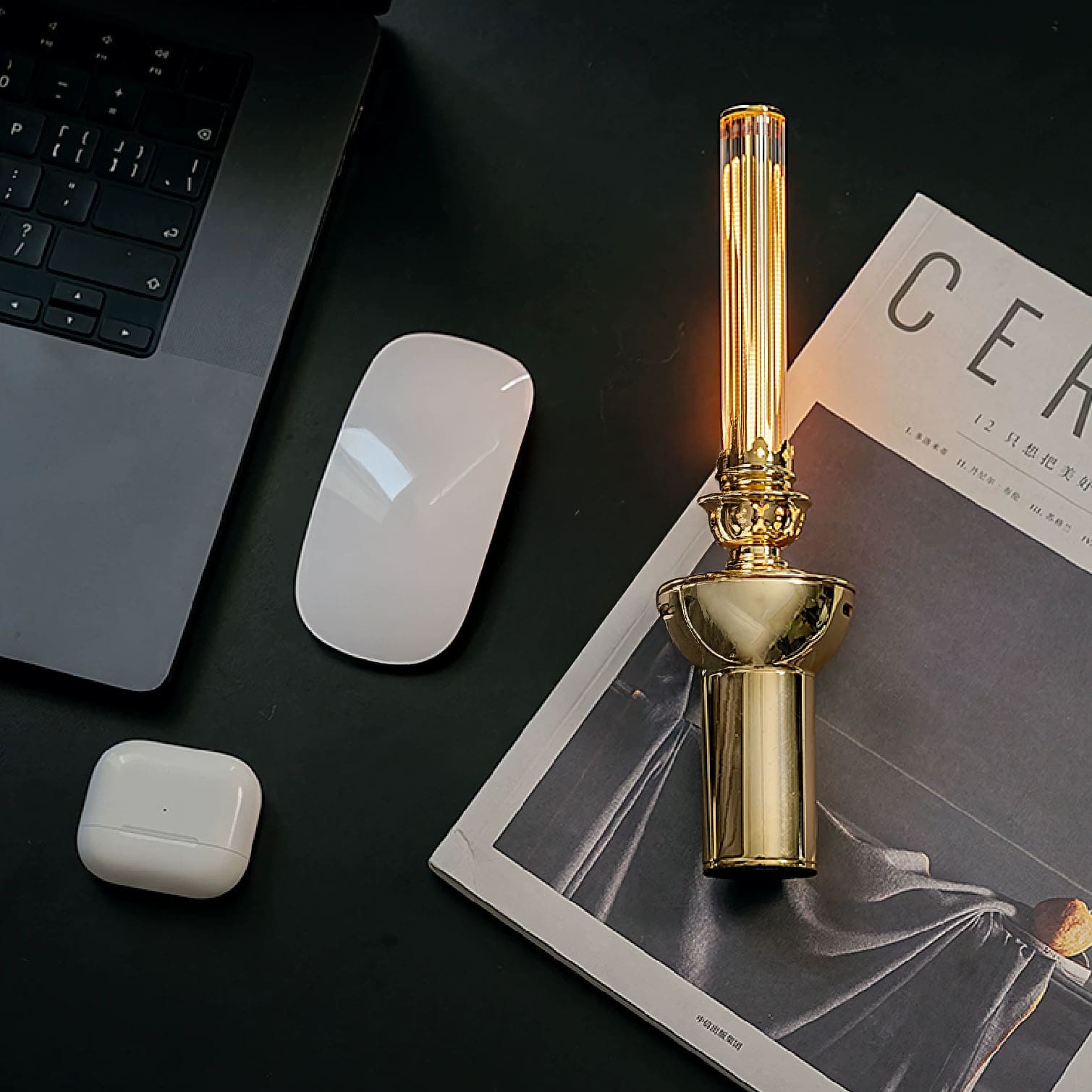 battery oil lamp
