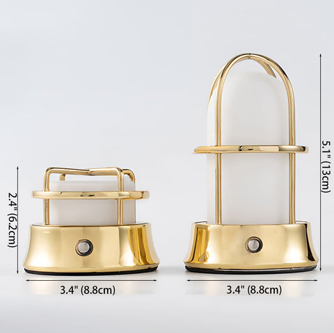 Tragbare kabellose Lampe - LED-Laterne aus Messing