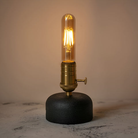 cement edison bulb cordless table lamp t125