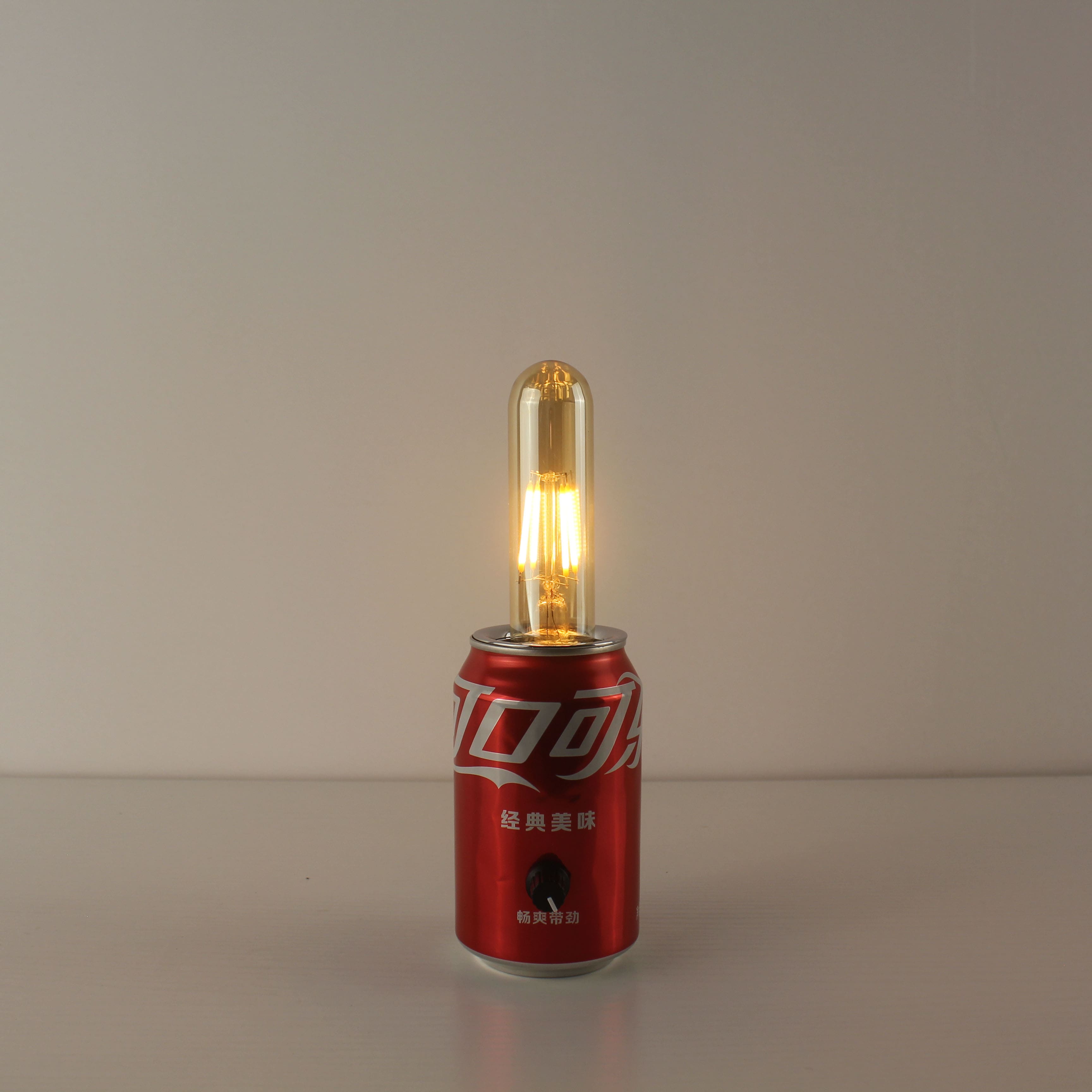 coca cola can lamp