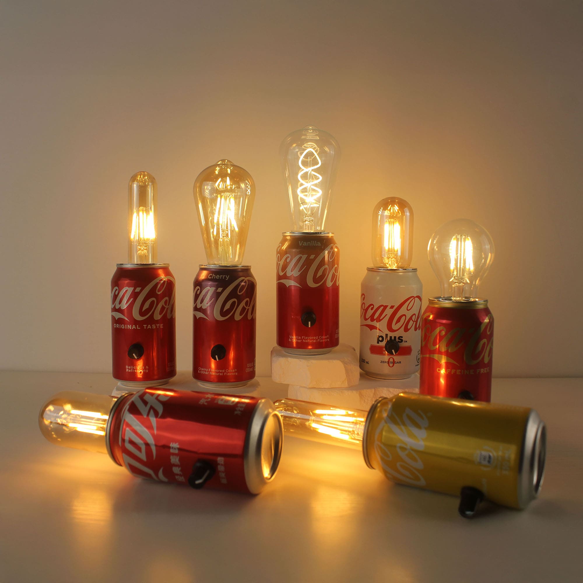 coca cola vintage lamp