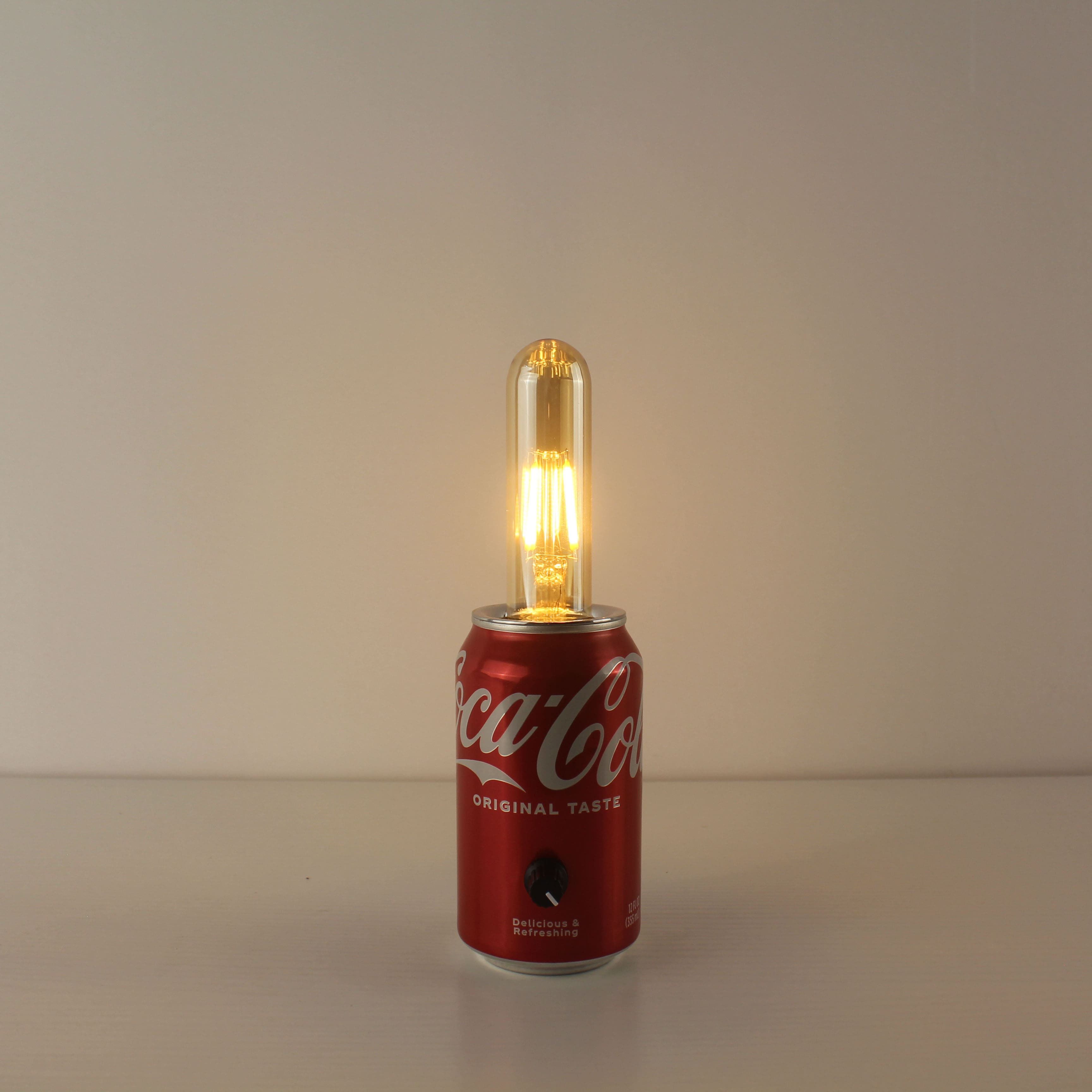 coke can lamp
