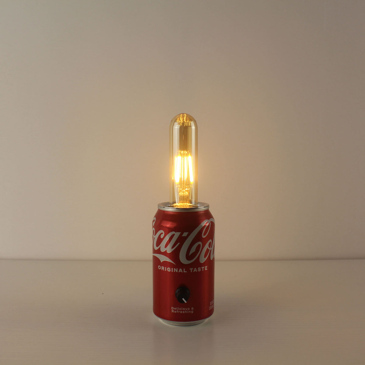 coke can lamp