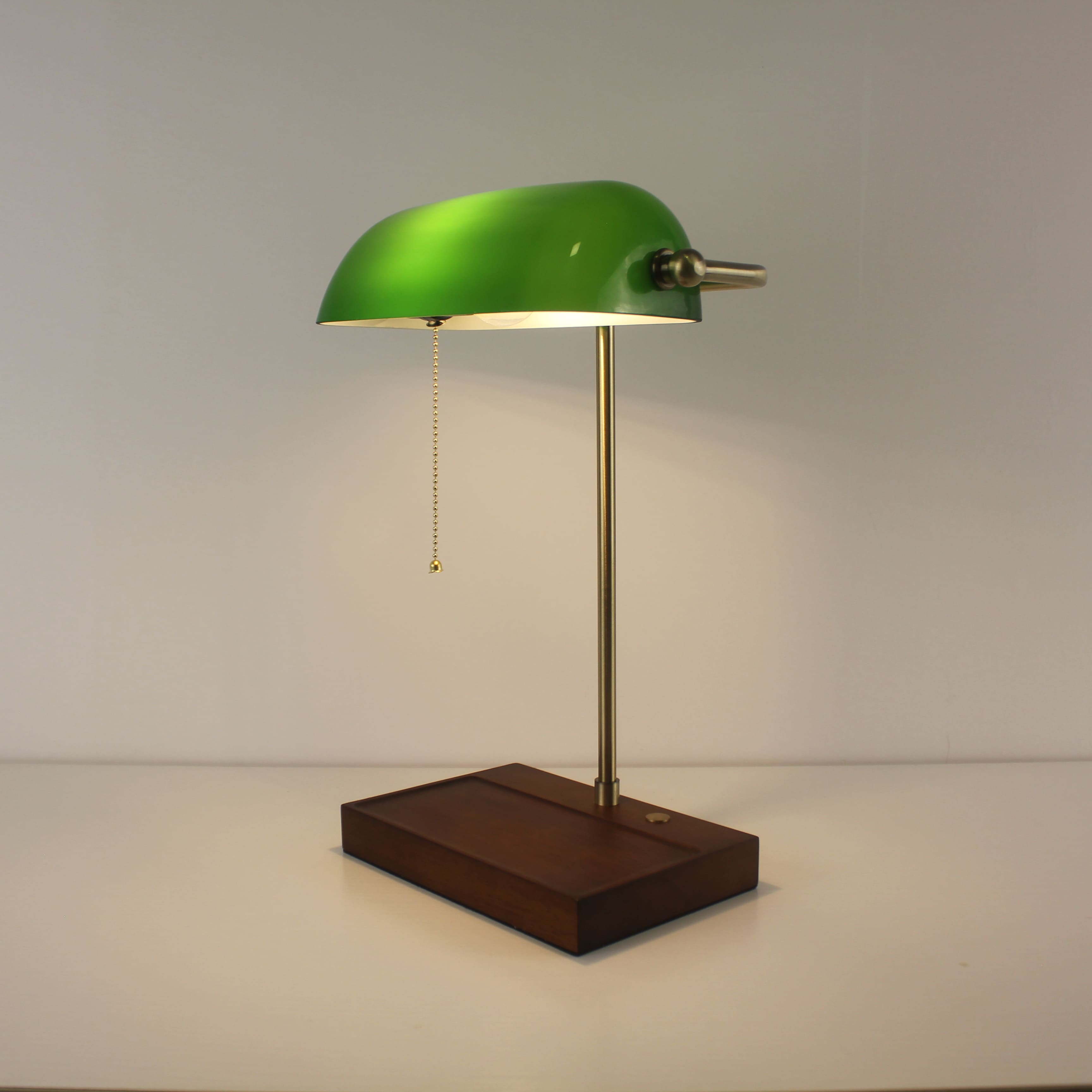 cordless banker table lamp