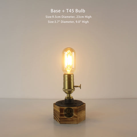 Hand Made Battery Powered Edison Industrial Vintage Table Lamp