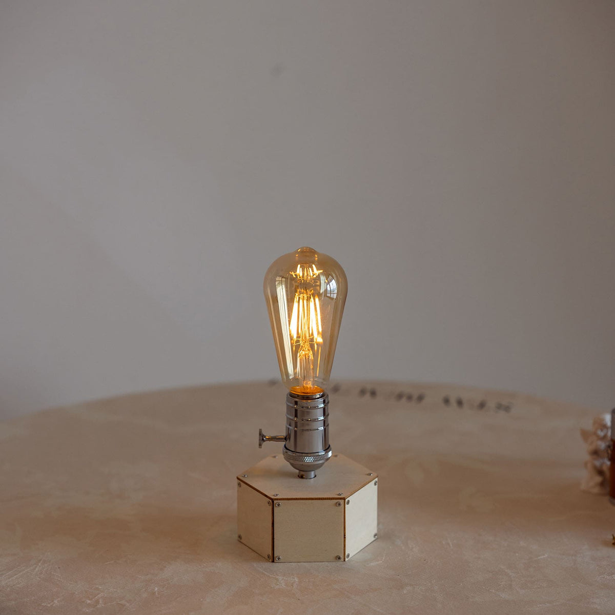 Battery Operated Edison Bulb Lamp - Cordless Farmhouse Lamp