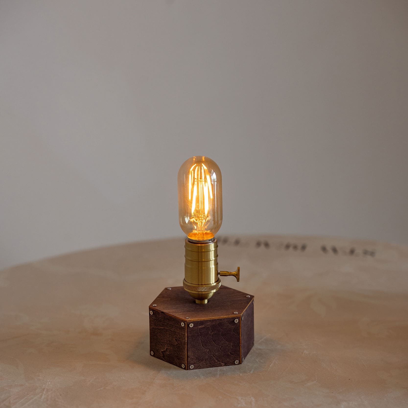 Battery Operated Edison Bulb Lamp - Cordless Farmhouse Lamp