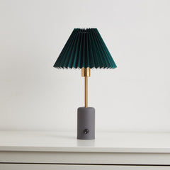 green lampshade cordless buffet lamps