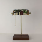 portable tiffany banker lamp grape lampshade