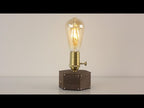 Battery Operated Edison Bulb Lamp - Cordless Farmhouse Lamp