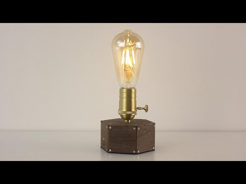 Battery Operated Edison Bulb Lamp - Cordless Farmhouse Lamp