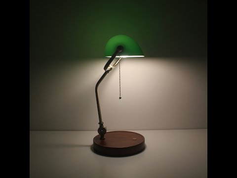 Cordless Bankers Lamp - Battery Operated Library Lights
