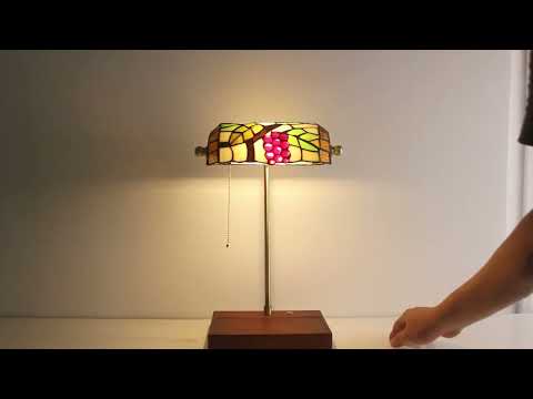 Battery Operated Tiffany Bankers Lamp