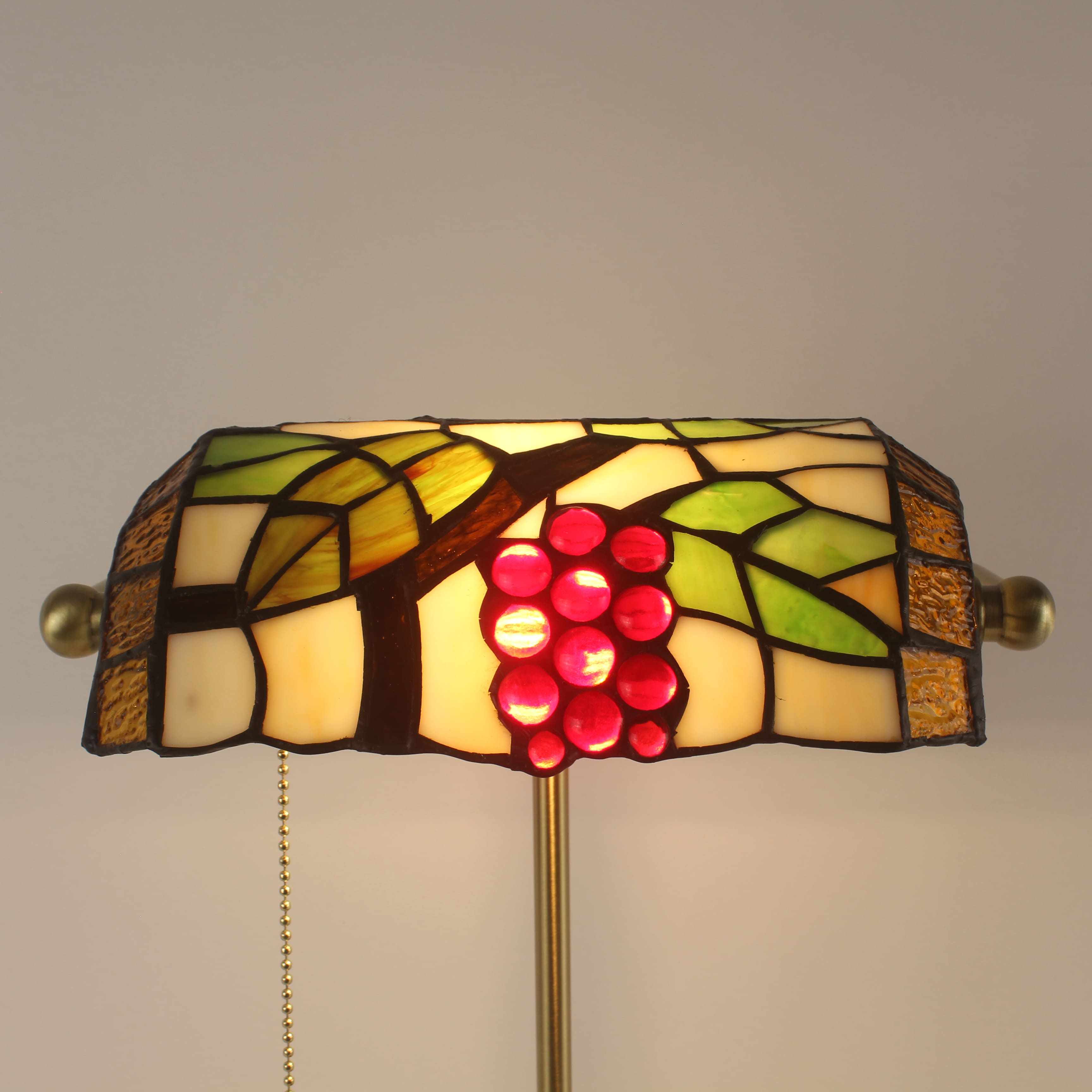 recharge tiffany bankers lamp grape lampshade