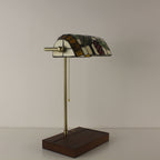rechargeable tiffany bankers lamp grape lampshade