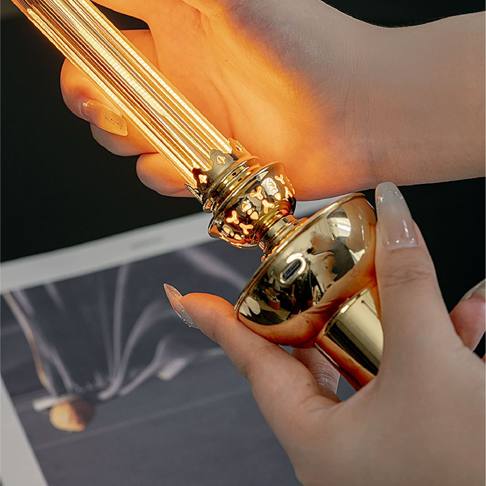 rechargeable oil lamp