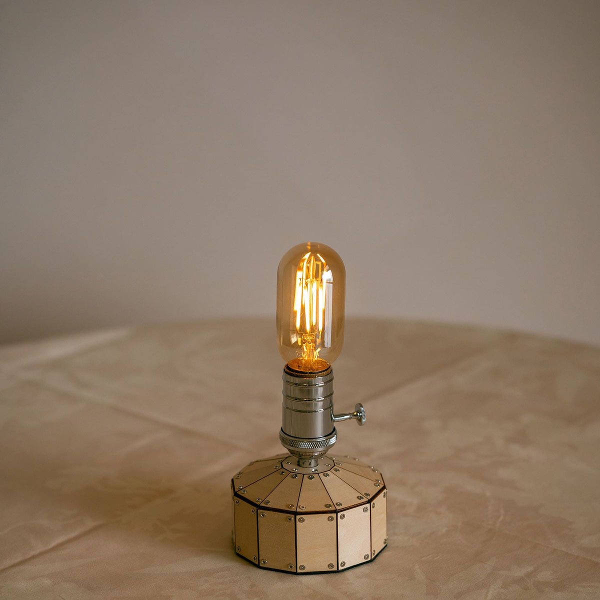 wooden battery bedside lights