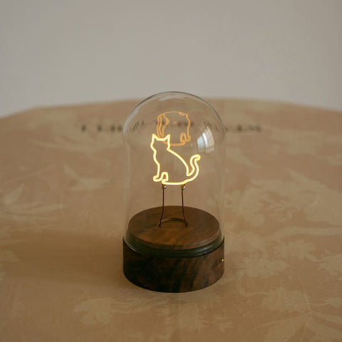 Wooden Light Up Cat