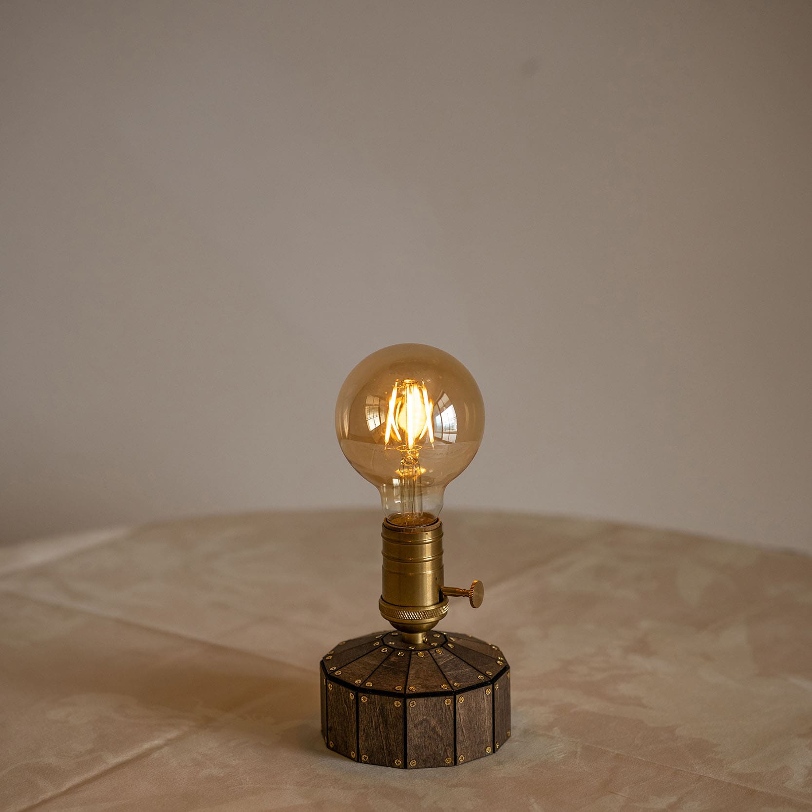 wooden table lamp battery operated decorative